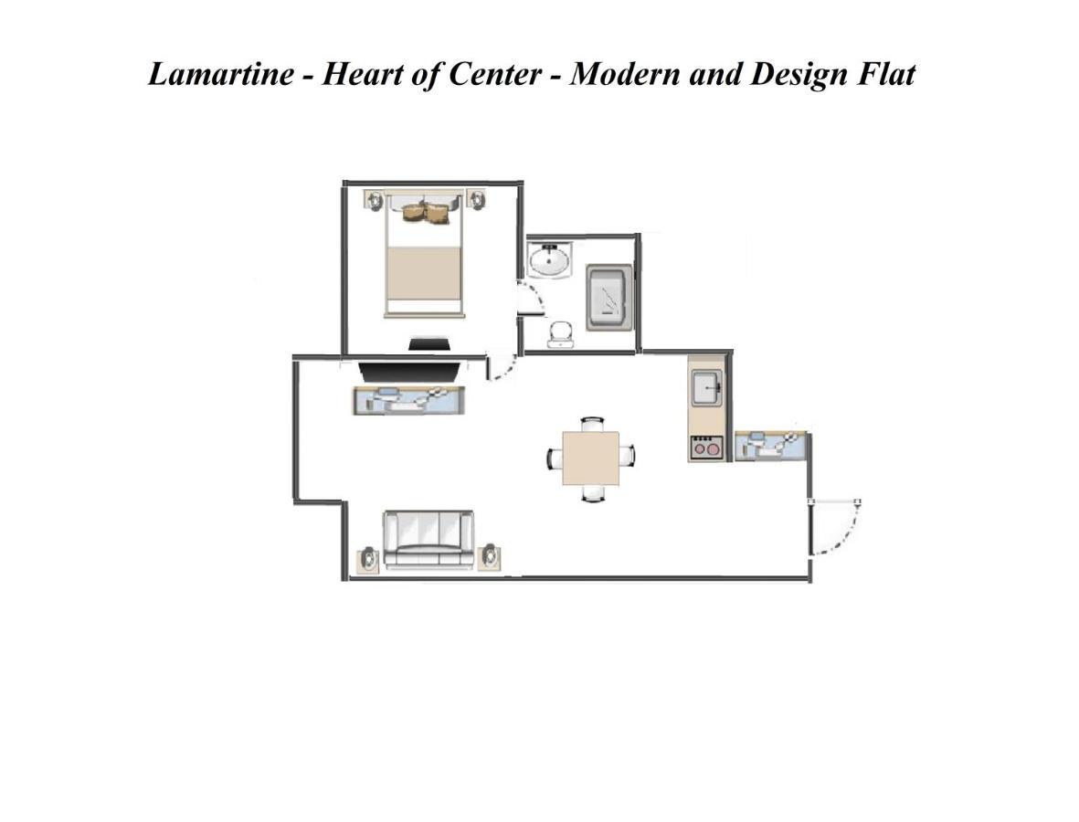 Lamartine- Heart Of Center- Modern And Design Flat Nice Exterior foto